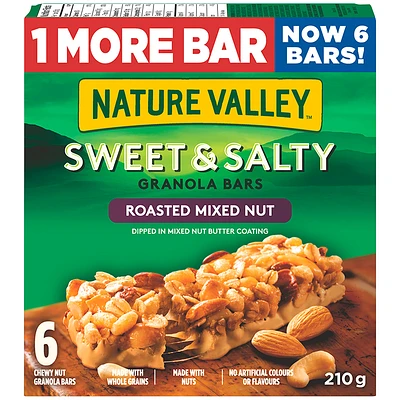 Nature Valley Sweet & Salty Granola Bars - Roasted Mixed Nut - 210g