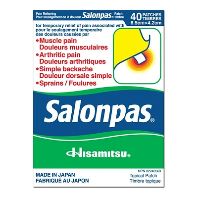 Salonpas Original Pain Relief Patch - 40 pack