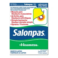 Salonpas Original Pain Relief Patch - 40 pack