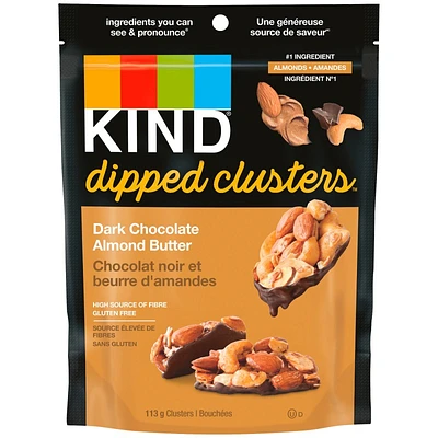 Kind Dipped Clusters - Dark Chocolate Almond Butter - 113g