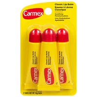 Carmex Classic Lip Balm Tube - 3 x 10g