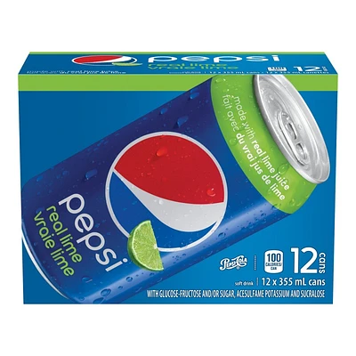 Pepsi Real Lime - 355ml - Pack of 12