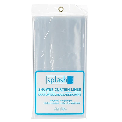 Splash Home Basic Liner Shower Curtain - Clear