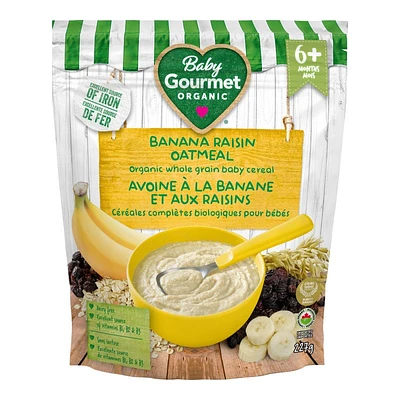 Baby Gourmet Cereal - Banana Raisin Oatmeal - 227g