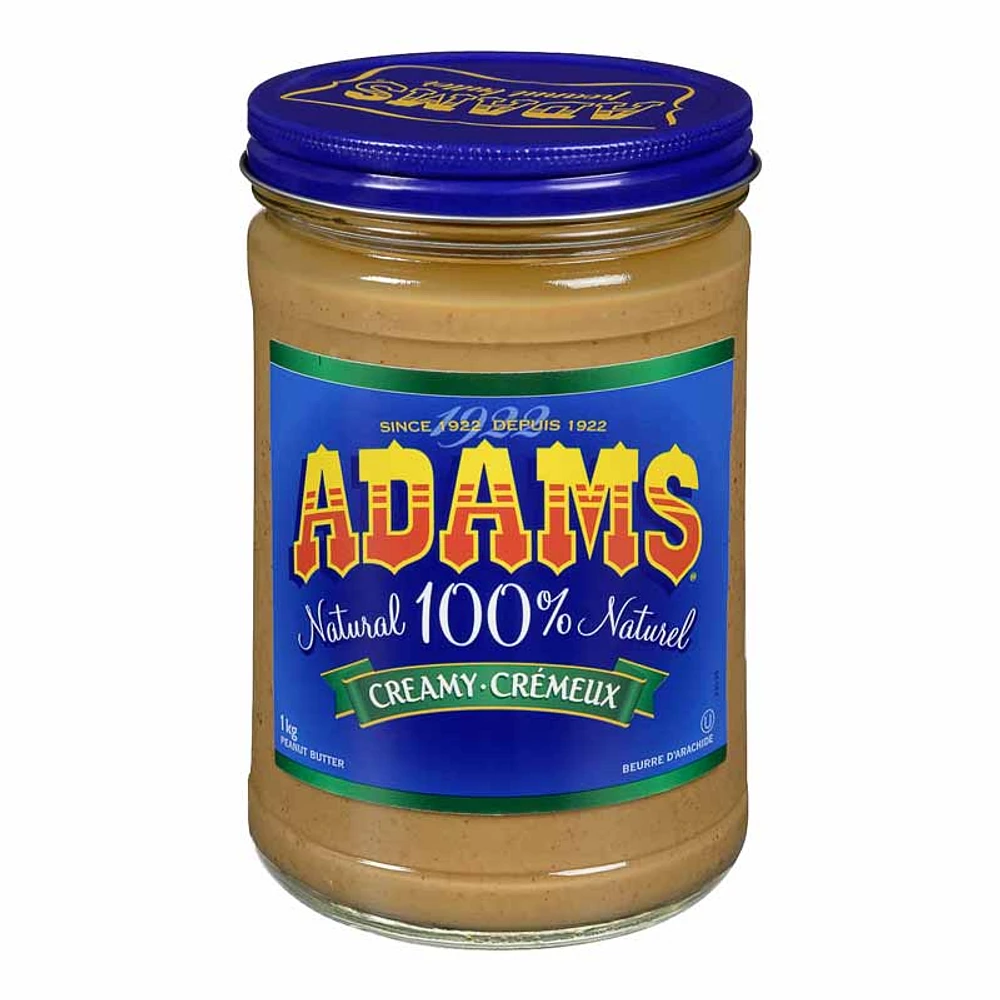 Adam's Peanut Butter - Creamy - 1kg