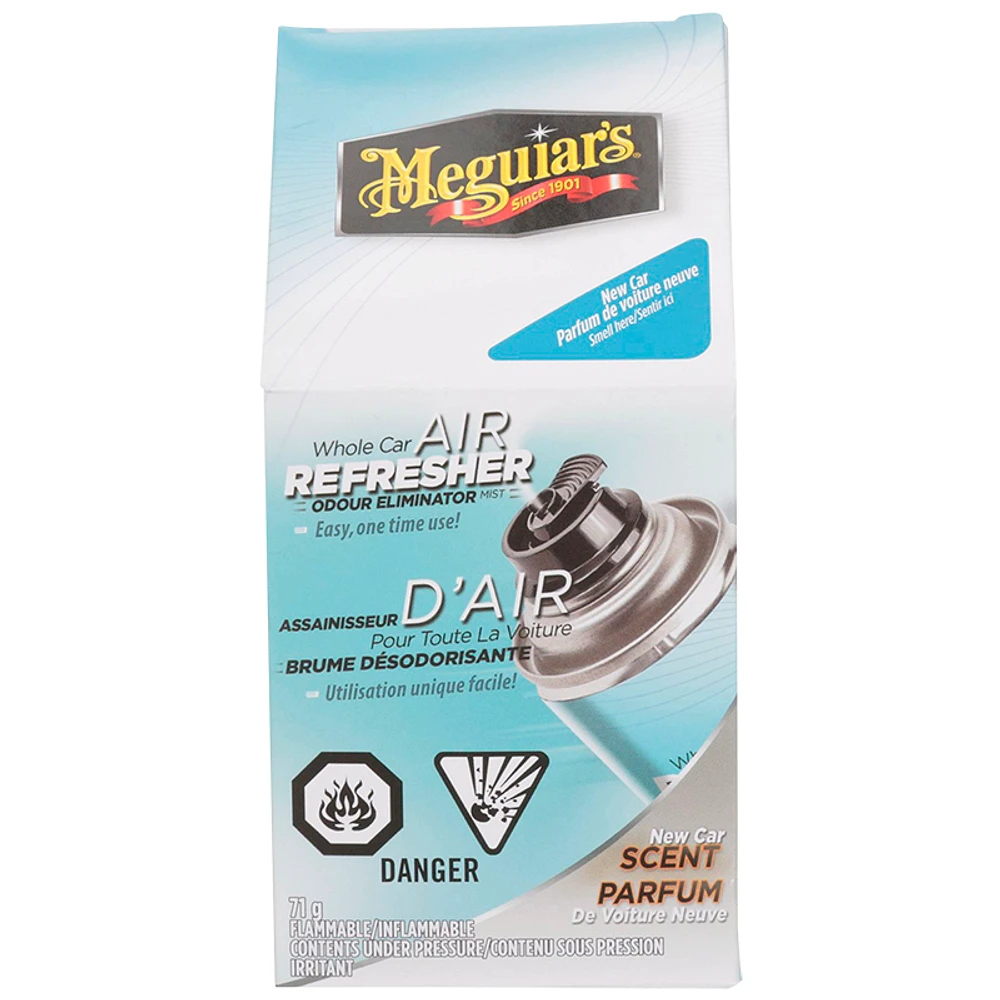 Meguiar's Whole Car Air Re-Fresher Odor Eliminator Mist - New Car Scent