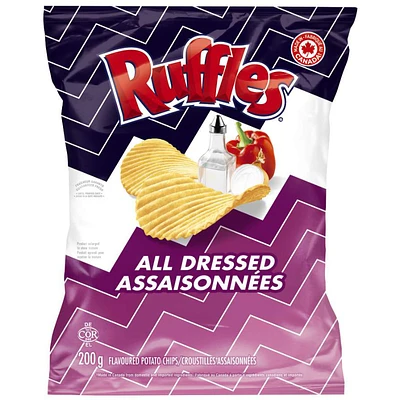 Ruffles Potato Chips - All Dressed - 200g