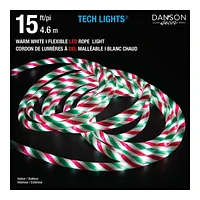 Danson Decor Tech Lights LED Rope Light - Warm White - 4.6m - 120 Lights