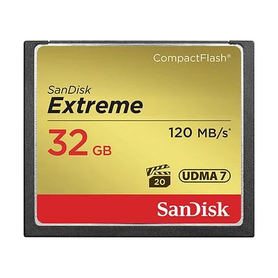 SanDisk Extreme 32 GB CompactFlash Memory Card - SDCFXSB-032G-G46