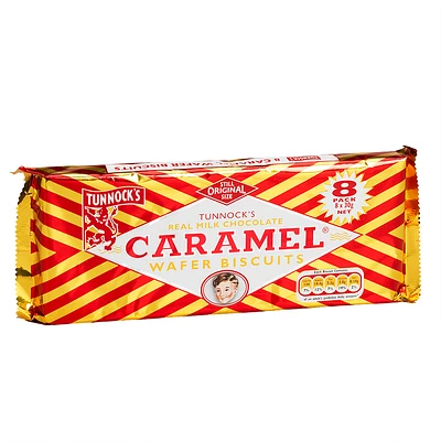 Tunnocks Wafers - Caramel - 8 pack