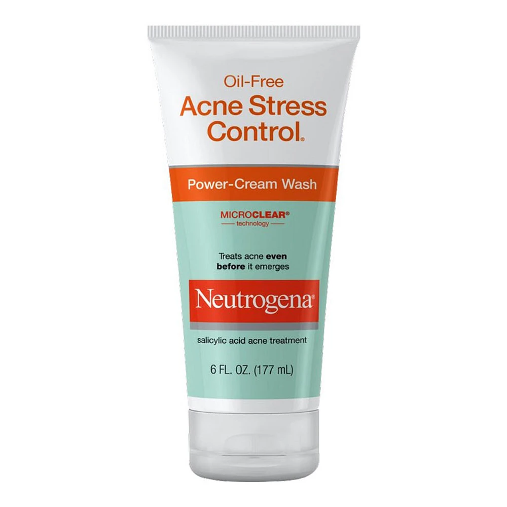 Neutrogena Oil-Free Acne Stress Control Power Cream Wash - 177ml