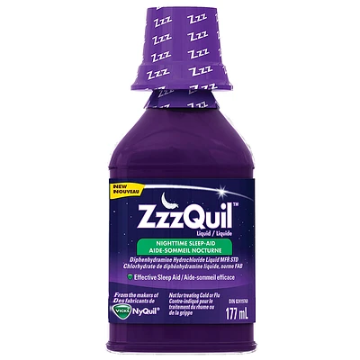 ZzzQuil Liquid Nighttime Sleep Aid - Berry - 177ml