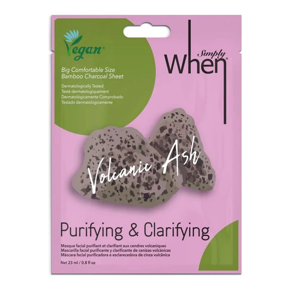 Simply When Purifying & Clarifying Sheet Mask - Volcanic Ash