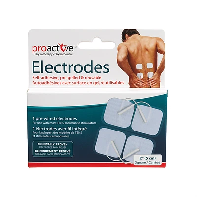 ProActive Self Adhesive Square Electrodes - 5cm - 4s