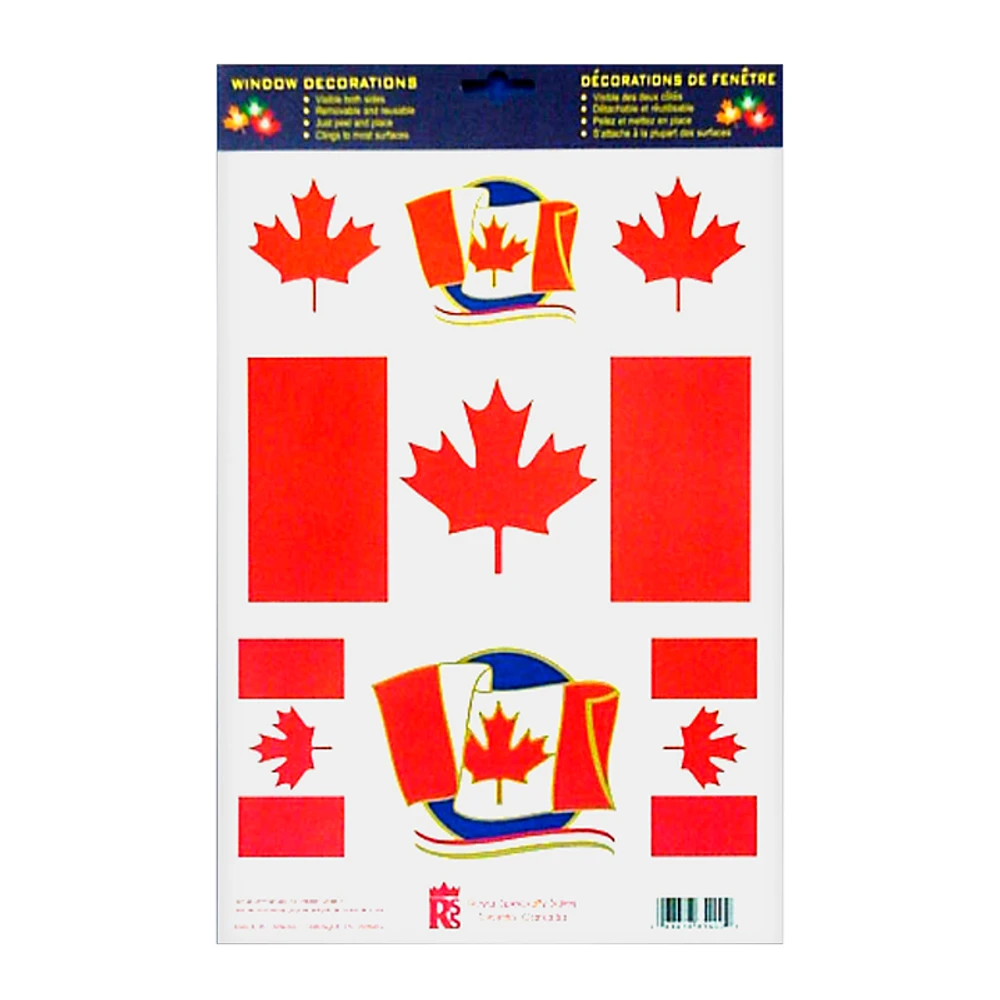 Canada Flag Window Clings