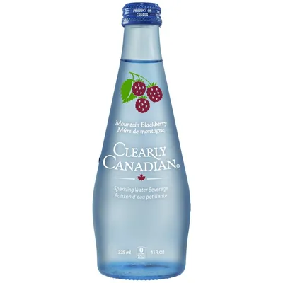 Clearly Canadian Sparkling Water Beverage - Blackberry - 325ml