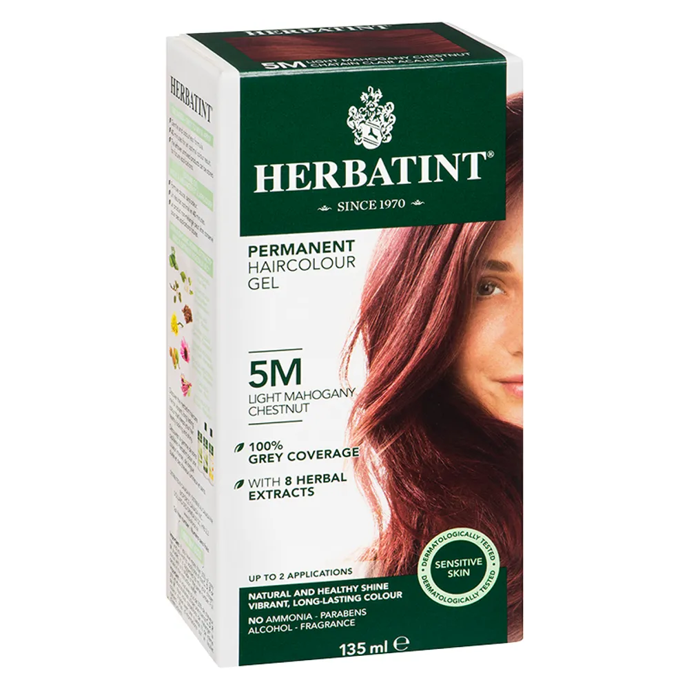 Herbatint Permanent Herbal Haircolour Gel - 5M Light Mahogany Chestnut