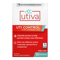 Utiva Urinary Tract Infection Control Supplement - 30s