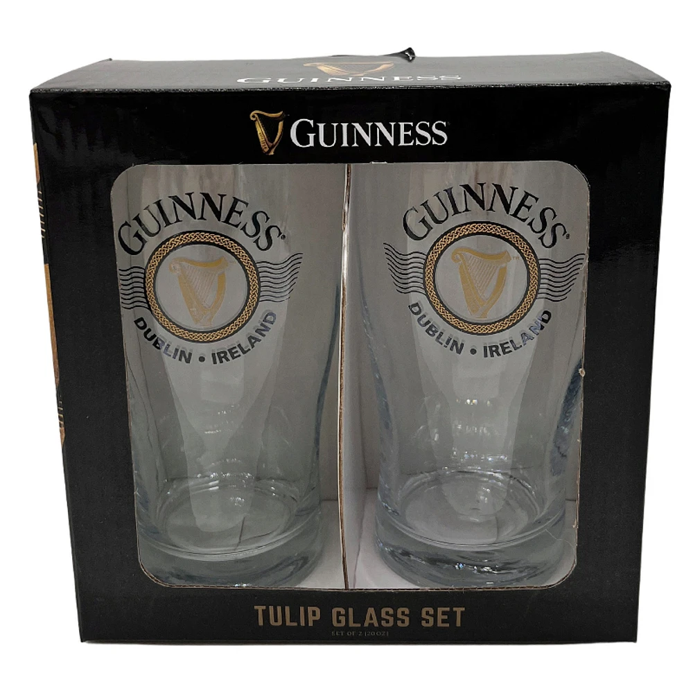 Guiness Tulip Glass Set - 2 piece / 20oz