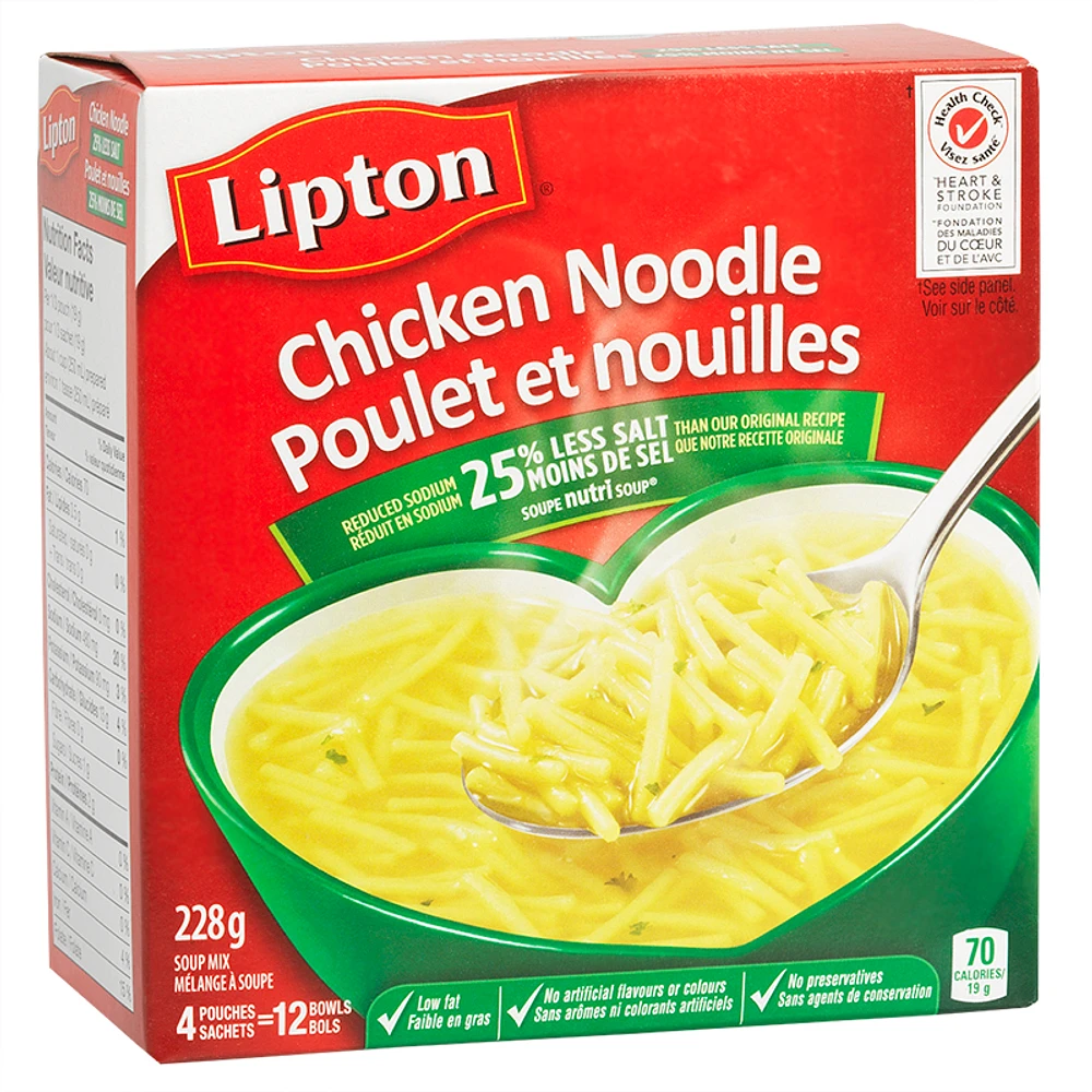 Knorr Lipton Chicken Noodle Soup Mix - 4 pack/228g