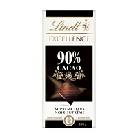 Lindt EXCELLENCE 90% Cacao Supreme Dark Chocolate - 100g