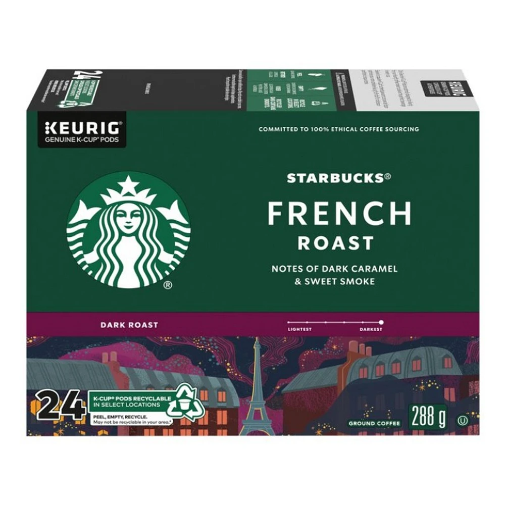 Starbucks K-Cup Coffee Pods - French Roast - 24s