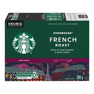 Starbucks K-Cup Coffee Pods - French Roast - 24s