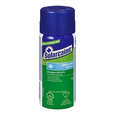 Solarcaine Lidocaine Spray with Aloe - 115 g