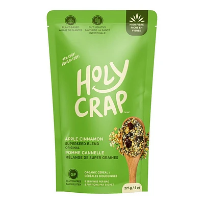 Holy Crap Organic Cereal - Apple Cinnamon - 225 g
