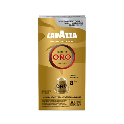 Lavazza Qualita Oro Ground Coffee - Medium Roast - 10s