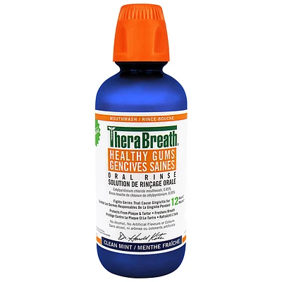 TheraBreath Healthy Gums Oral Rinse - Clean Mint 473ml