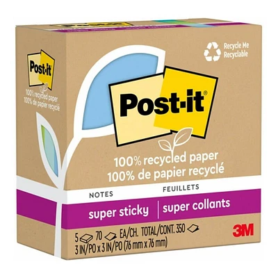 Post-it Super Sticky Oasis Collection Notes - 5 x 70 sheets