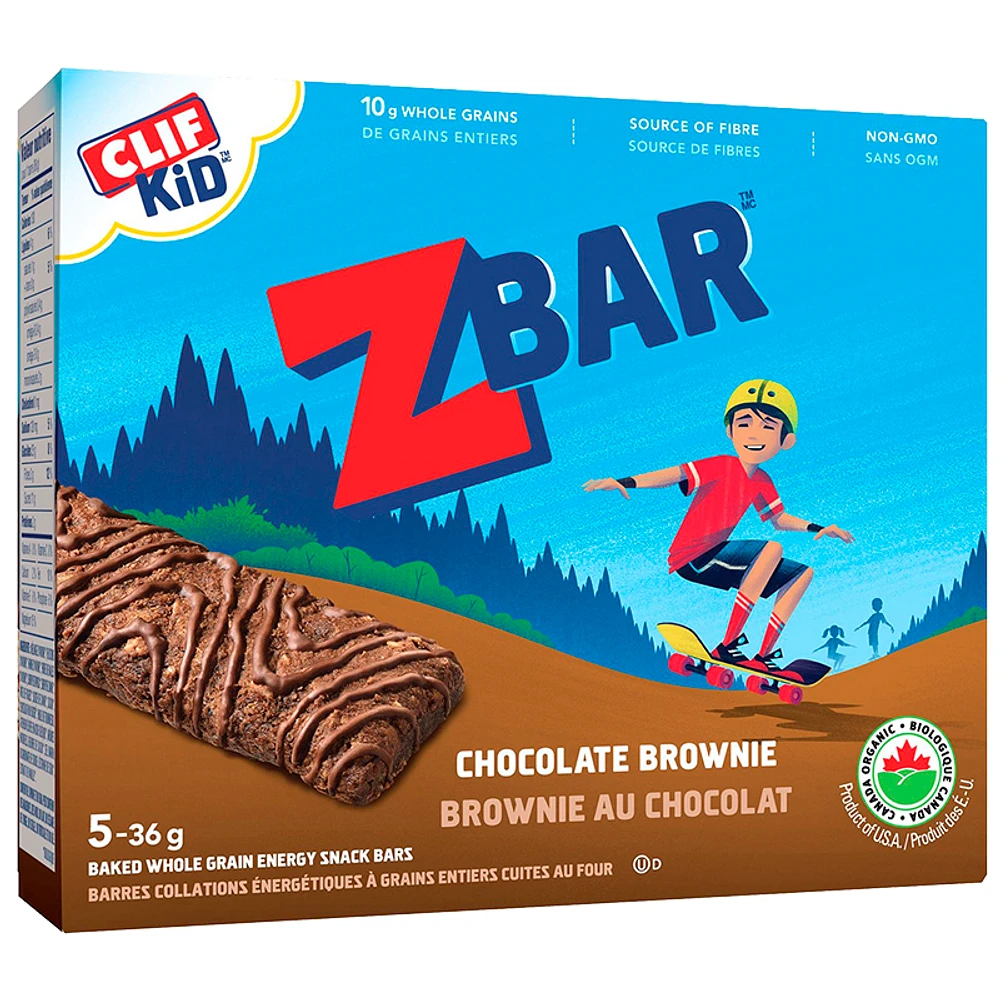 Clif Kid Organic Zbar - Chocolate Brownie - 5 x36g