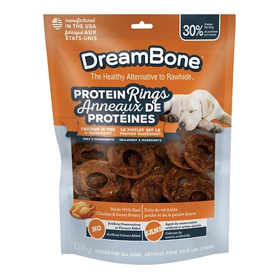 DreamBone Protein Rings Dog Treats Chicken & Sweet Potato - 119g