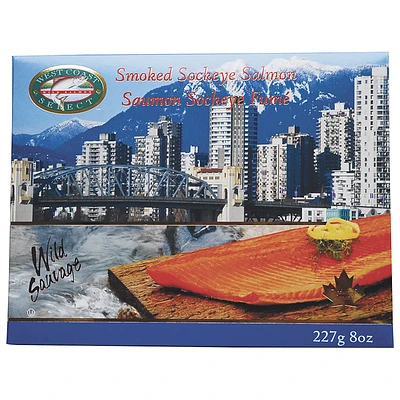 West Coast Select Smoked Sockeye Salmon - Vancouver - 227g