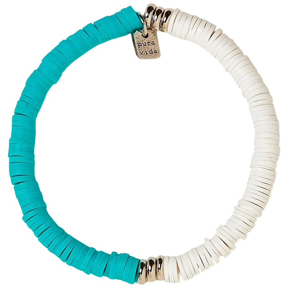 Pura Vida Darling Stretch Bracelet - Skyblue