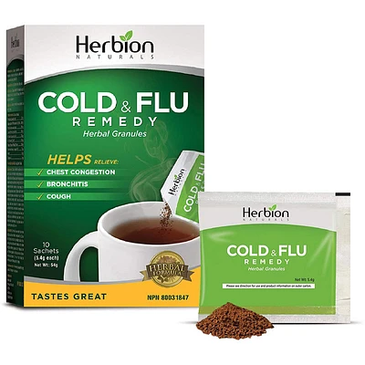Herbion Naturals Cold & Flu Remedy Herbal Granules - 10s