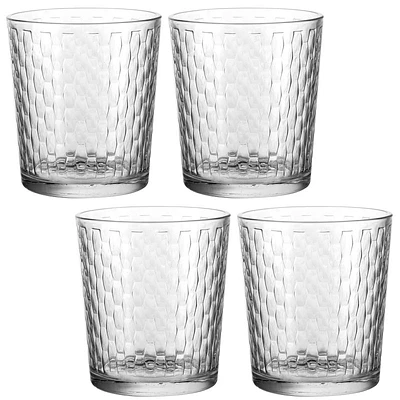 Safdie & Co. Glam Double Old Fashion Glass Set - 4 Pack