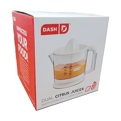 Dash Dual Citrus Juicer - White - JB065WH