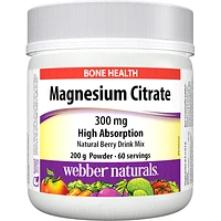 Webber Naturals Magnesium Citrate 300mg - 200g