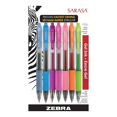 Zebra Sarasa Rollerball Pen Set - 7 piece