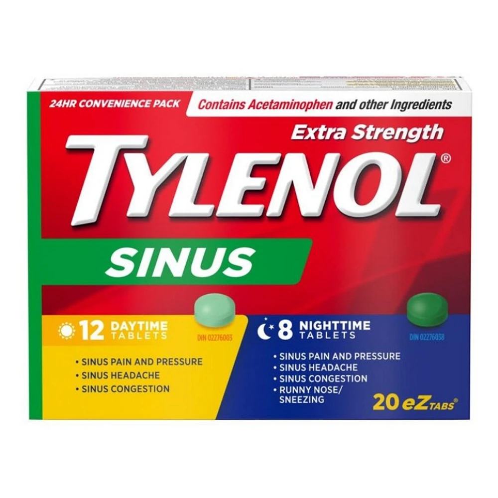 Tylenol* Extra Strength Sinus eZ Tabs - 20's