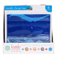 Krumbs Kitchen Reusable Storage Bags - Assorted - 6s