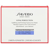 Shiseido Vital Perfection Uplifting and Firming Express Eye Mask - 12 pairs