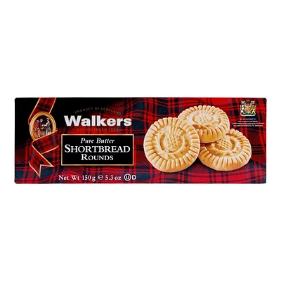 Walkers Pure Butter Shortbread Rounds - 150g