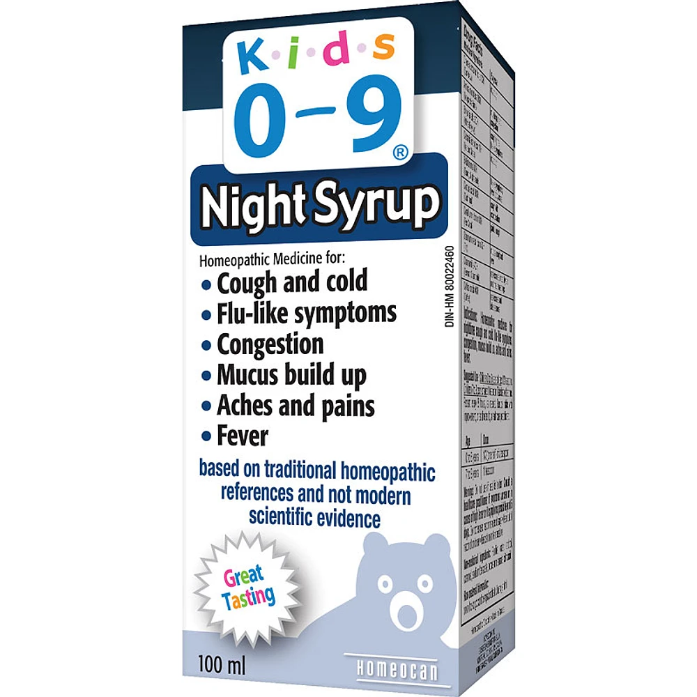 Homeocan Kids Cough/Cold Nighttime - 0-9 months - 100ml