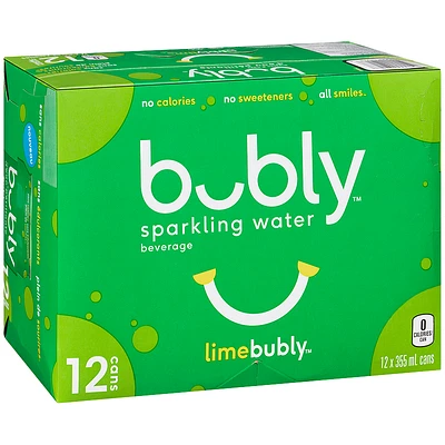 Bubly Sparkling Water - Lime - 12x355ml