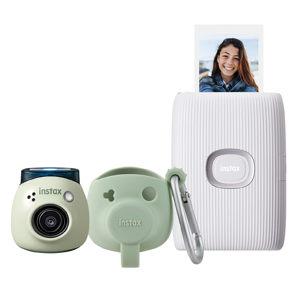 Fujifilm Instax Pal Digital Camera with Instax Mini Link 2 Smartphone Printer - Pistachio Green