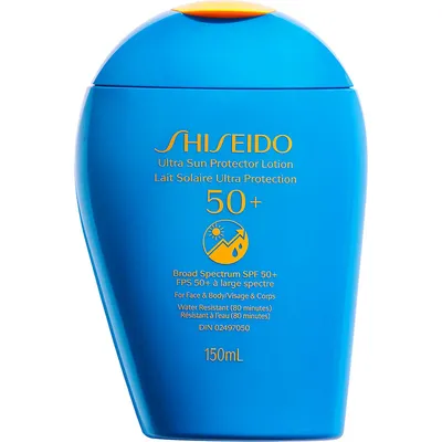 Shiseido Ultra Sun Protector Lotion Broad Spectrum SPF 50+ Sunscreen - 150ml