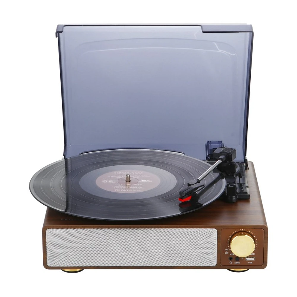 Proscan Bluetooth Turntable - Brown, Walnut - PRC8100BT-BRW/WLN